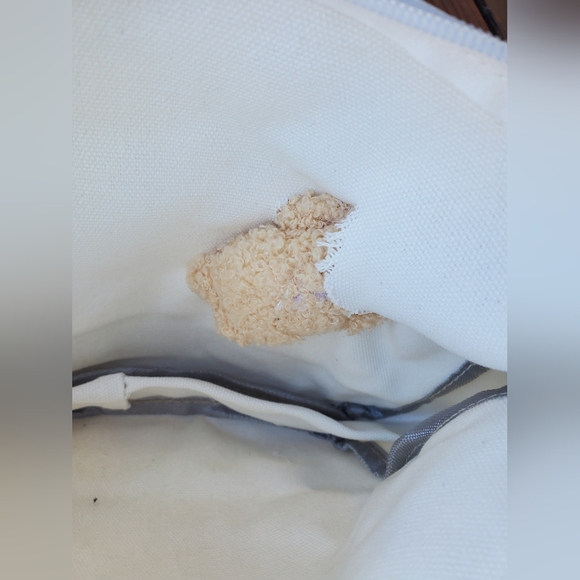 NWOT Set Of 2 Teddy Bear Canvas Bags - Picture 4 of 11